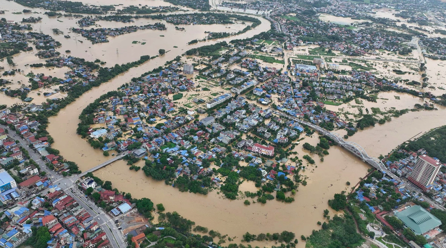 Toàn cảnh TP Thái Nguyên trong trận lụt lịch sử