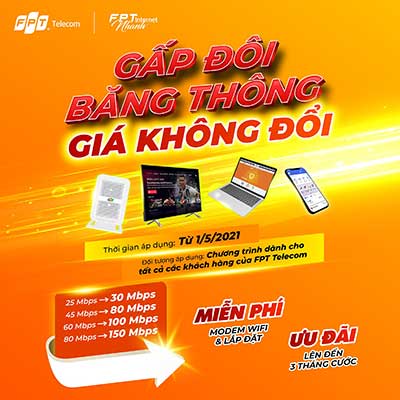 Khuyến mãi lắp mạng FPT quận Hoàng Mai, Hà Nội