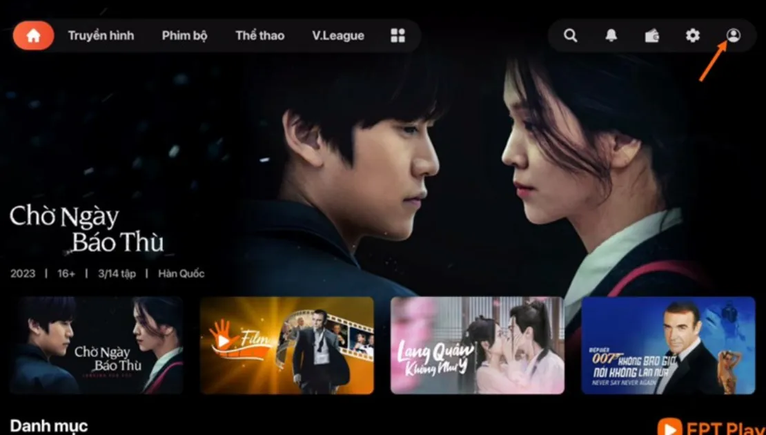 kích hoạy mã fpt play trên smart tivi