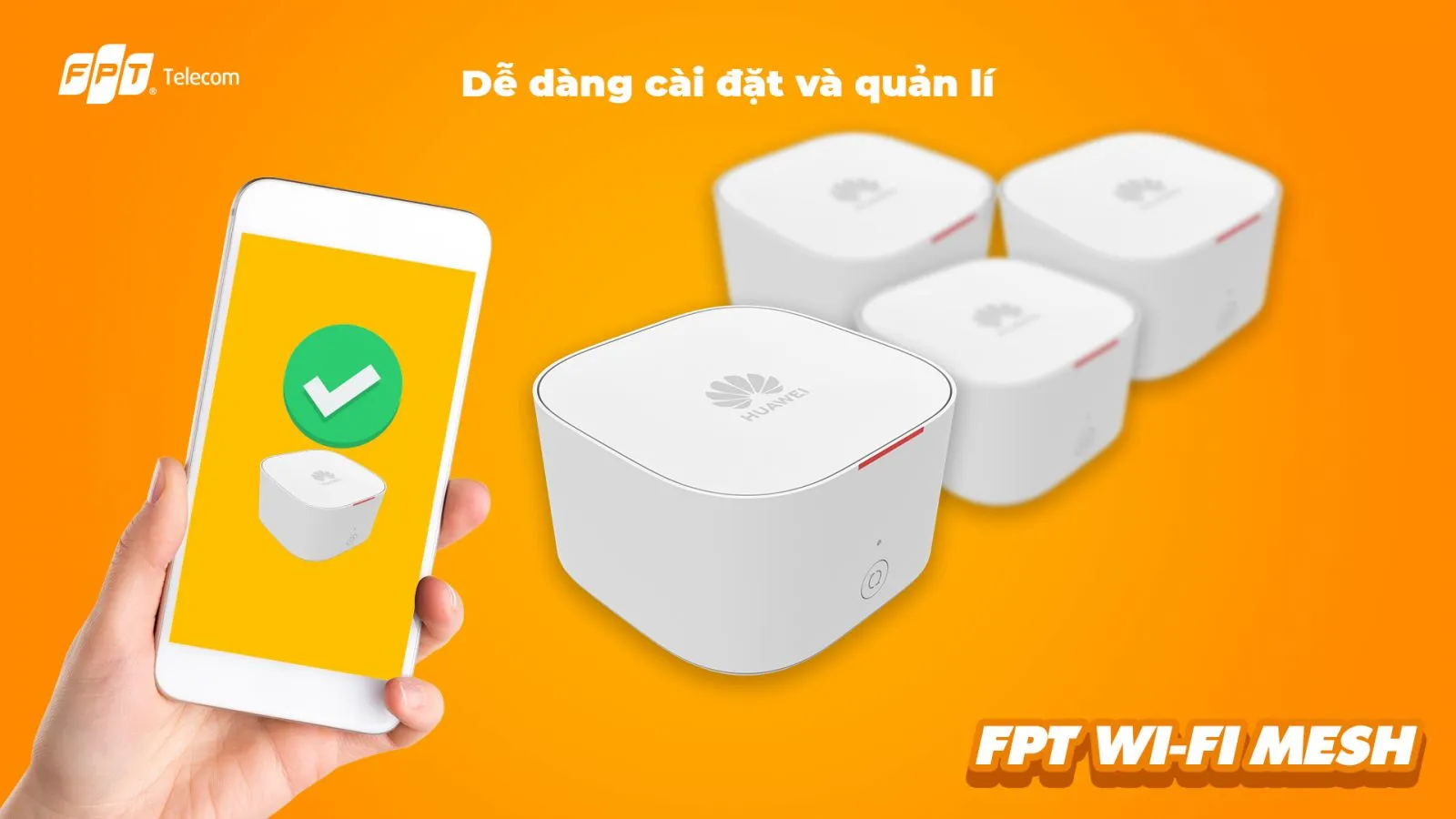WiFi Mesh FPT AC1200H - Kết Nối Wifi Cho Không Gian Rộng