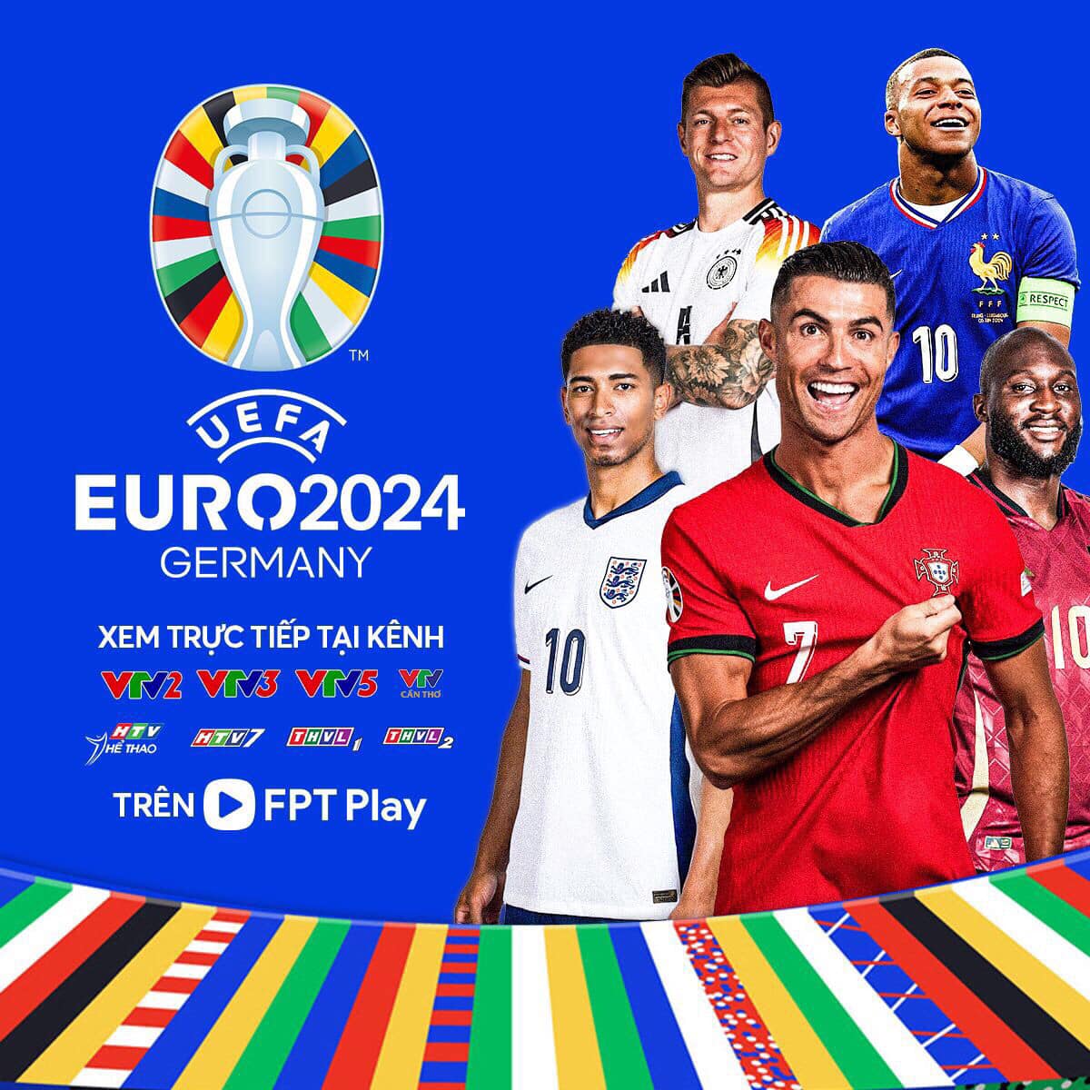 FPT Play chính thức tiếp phát sóng EURO 2024