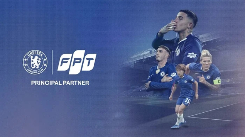 FPT chính thức xuất hiện trên áo đấu Chelsea mùa 2025/26