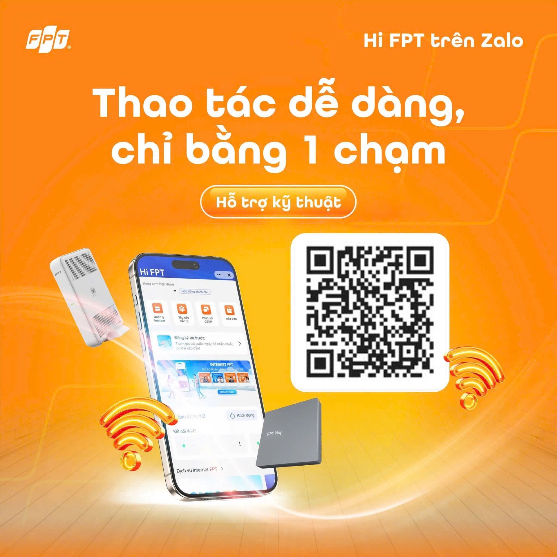 FPT Telecom: Khắc phục sự cố nhanh chóng với Mini App Hi FPT Trên Zalo