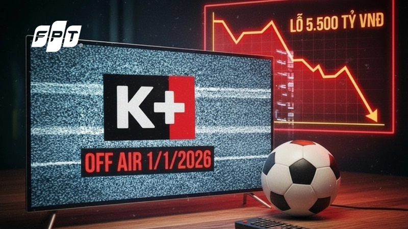 K+ Chính Thức Ngừng Phát Sóng Từ 1/1/2026: Fan Ngoại Hạng Anh Xem Ở Đâu?