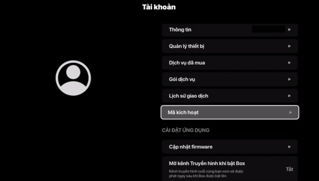 sử dụng mã kích hoạt FPT Play trên Smart TV và FPT Play Box