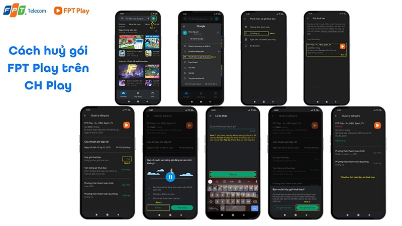 Huỷ gia hạn qua cửa hàng ứng dụng (App Store / CH Play)