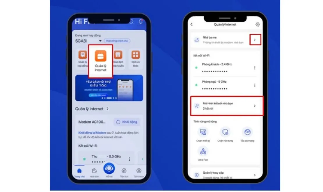 Kiểm tra qua App Hi FPT 