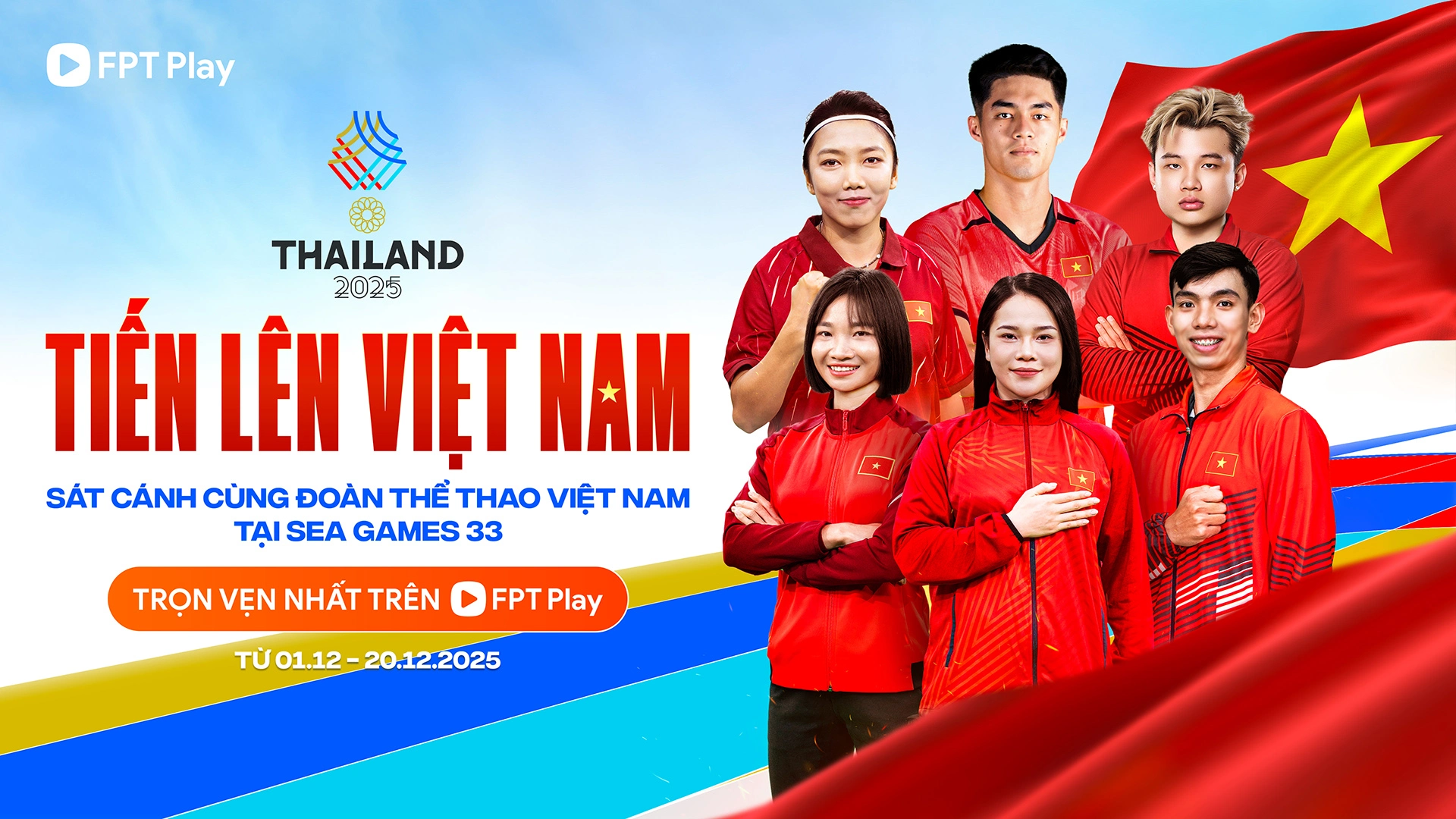 FPT Play Chính Thức Phát Sóng Trọn Vẹn SEA Games 33