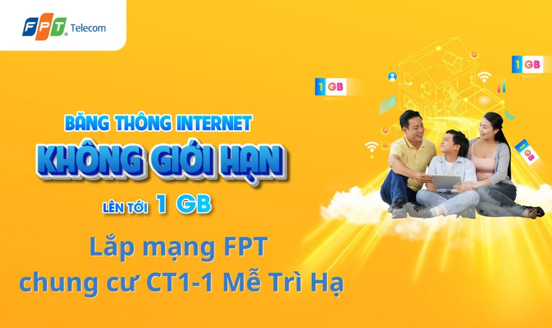 Lắp mạng FPT chung cư CT1-1 Mễ Trì Hạ Hà Nội giá rẻ