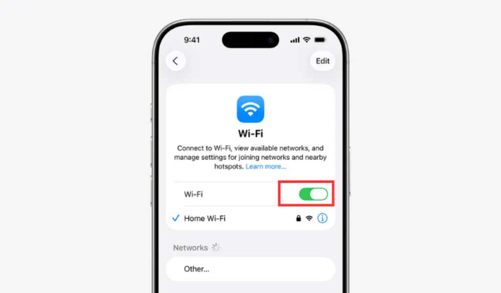C&aacute;ch tắt chế độ tự bật Wifi tr&ecirc;n iPhone